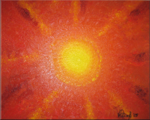 Die stille Sonne - [�l auf Leinwand, 2005]